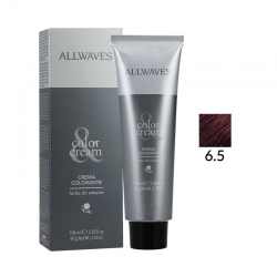 Allwaves Farba Do Włosów 6.5 Mahoniowy Ciemny Blond 100ml